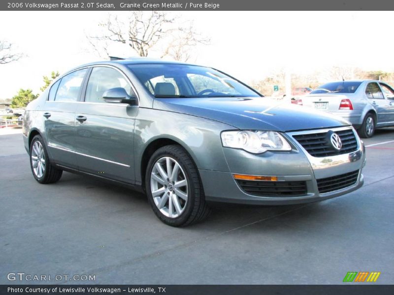 Granite Green Metallic / Pure Beige 2006 Volkswagen Passat 2.0T Sedan