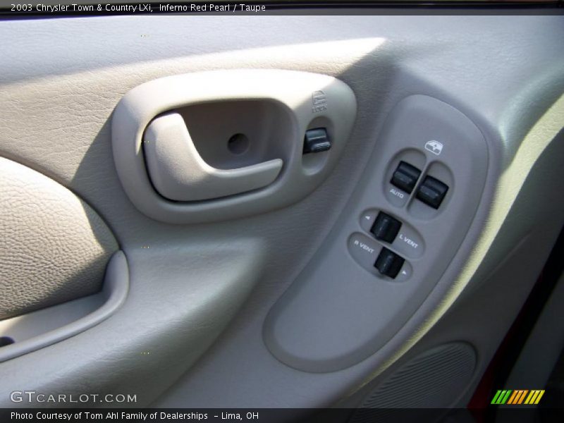 Inferno Red Pearl / Taupe 2003 Chrysler Town & Country LXi