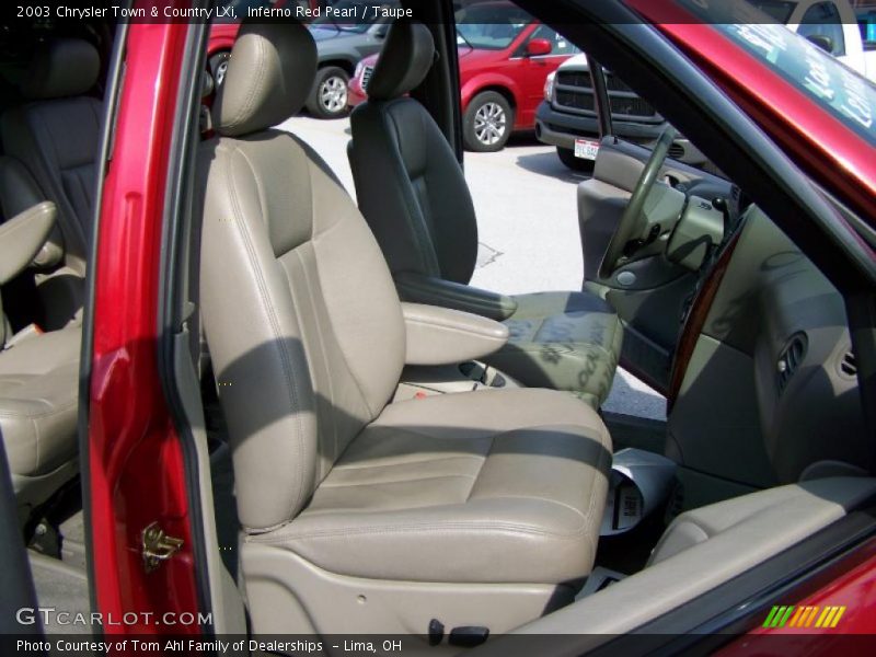 Inferno Red Pearl / Taupe 2003 Chrysler Town & Country LXi