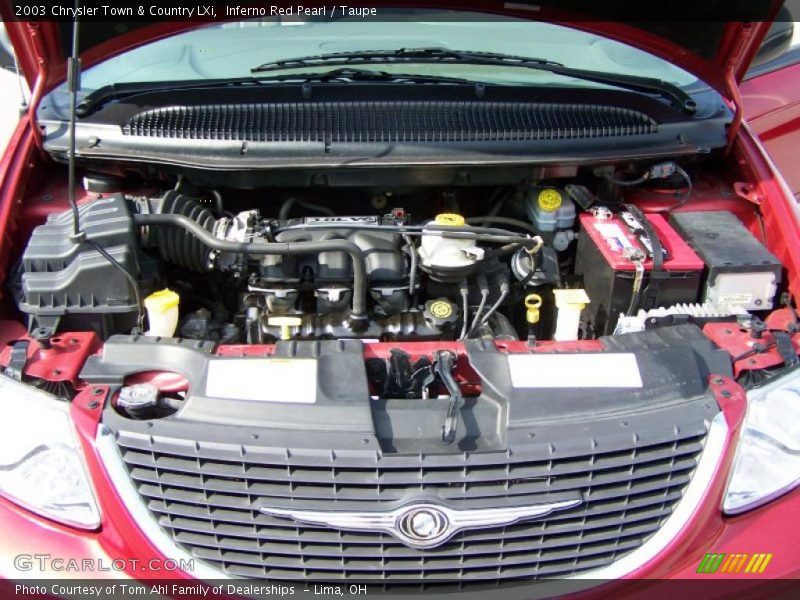 Inferno Red Pearl / Taupe 2003 Chrysler Town & Country LXi