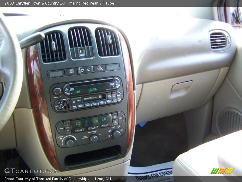 Inferno Red Pearl / Taupe 2003 Chrysler Town & Country LXi