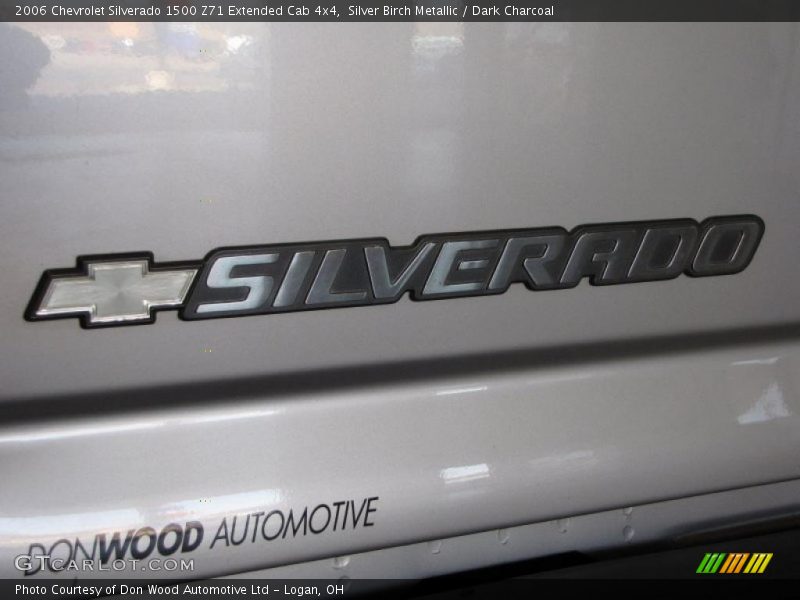 Silver Birch Metallic / Dark Charcoal 2006 Chevrolet Silverado 1500 Z71 Extended Cab 4x4