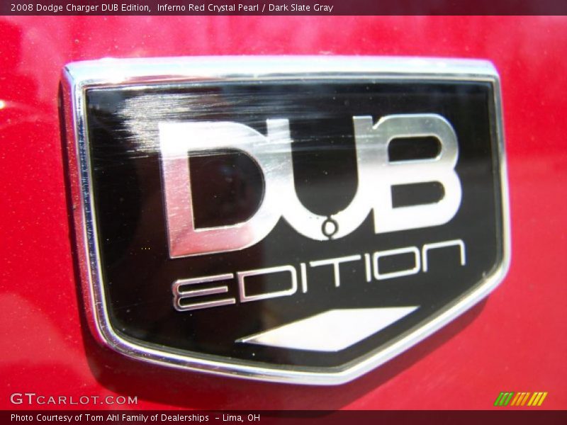 Inferno Red Crystal Pearl / Dark Slate Gray 2008 Dodge Charger DUB Edition