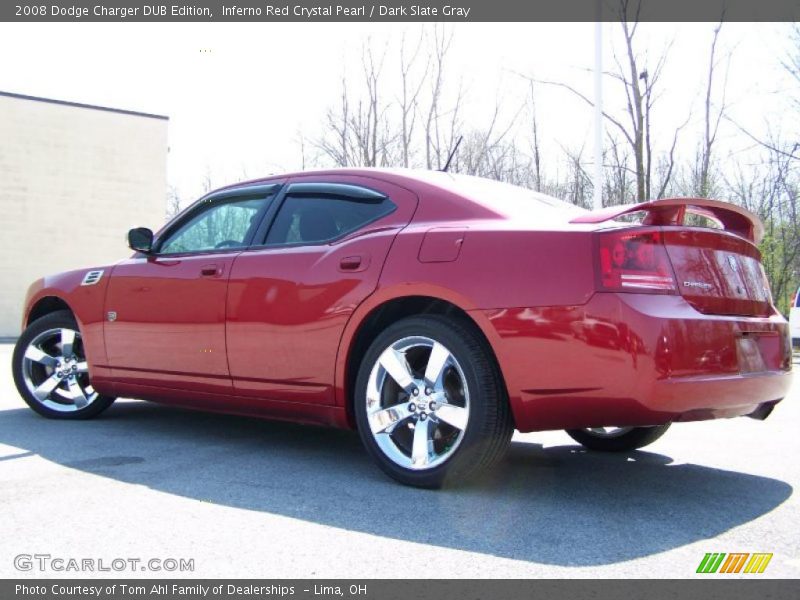 Inferno Red Crystal Pearl / Dark Slate Gray 2008 Dodge Charger DUB Edition