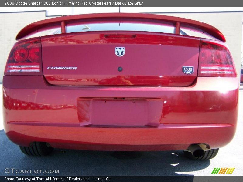 Inferno Red Crystal Pearl / Dark Slate Gray 2008 Dodge Charger DUB Edition