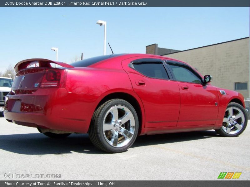 Inferno Red Crystal Pearl / Dark Slate Gray 2008 Dodge Charger DUB Edition