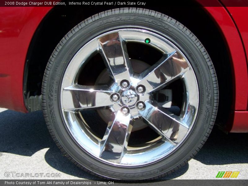 Inferno Red Crystal Pearl / Dark Slate Gray 2008 Dodge Charger DUB Edition