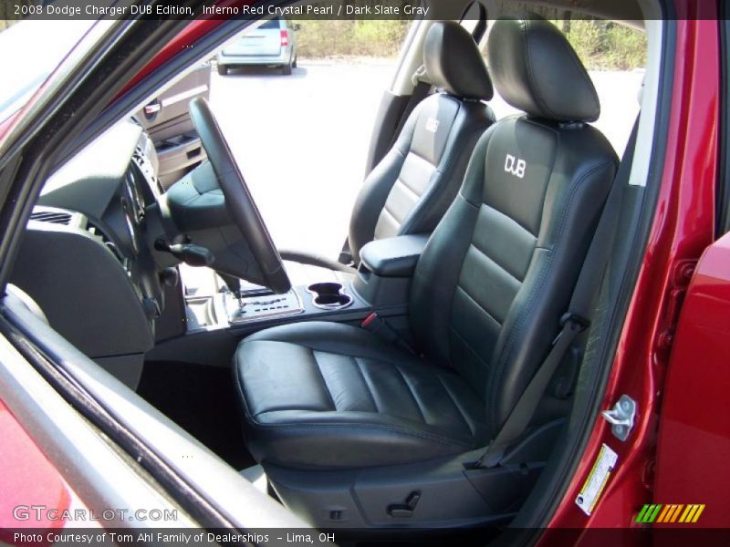 Inferno Red Crystal Pearl / Dark Slate Gray 2008 Dodge Charger DUB Edition