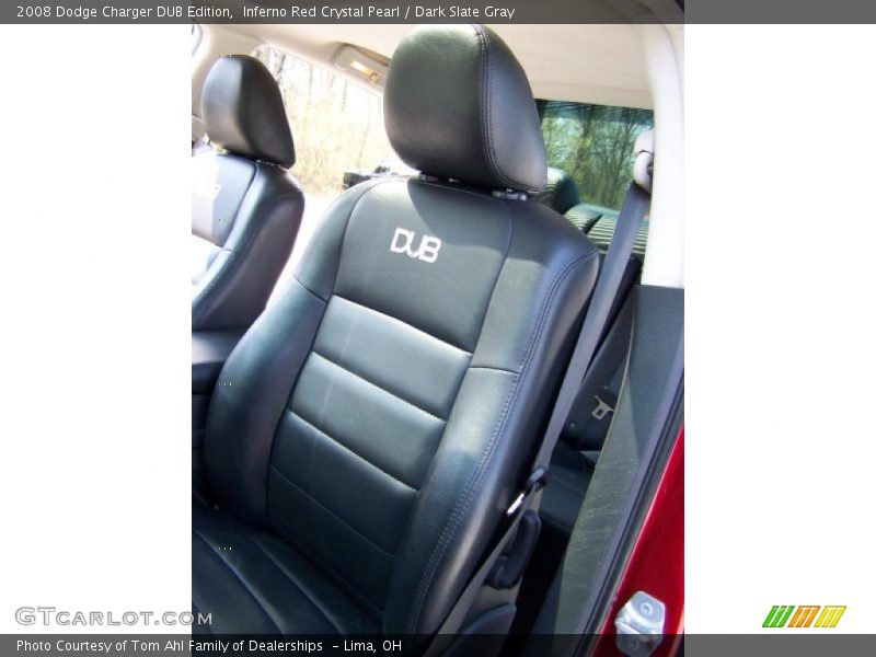 Inferno Red Crystal Pearl / Dark Slate Gray 2008 Dodge Charger DUB Edition