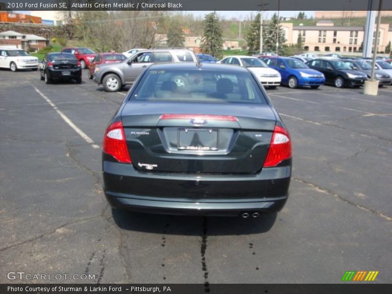 Atlantis Green Metallic / Charcoal Black 2010 Ford Fusion SE