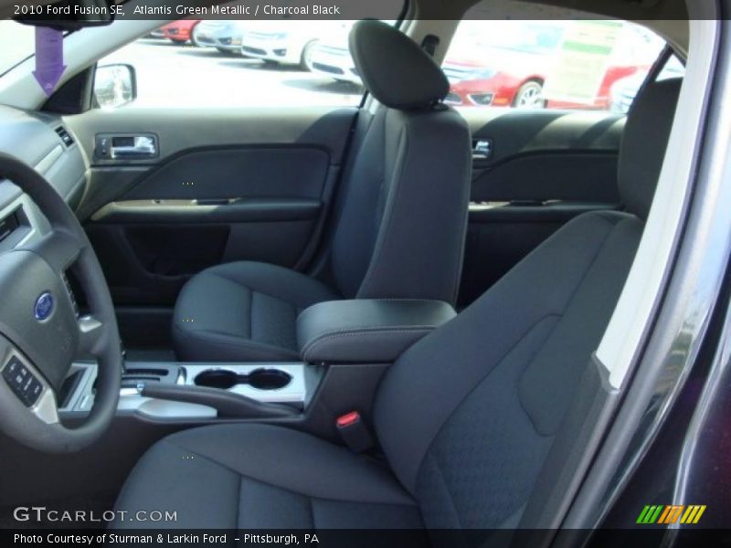 Atlantis Green Metallic / Charcoal Black 2010 Ford Fusion SE