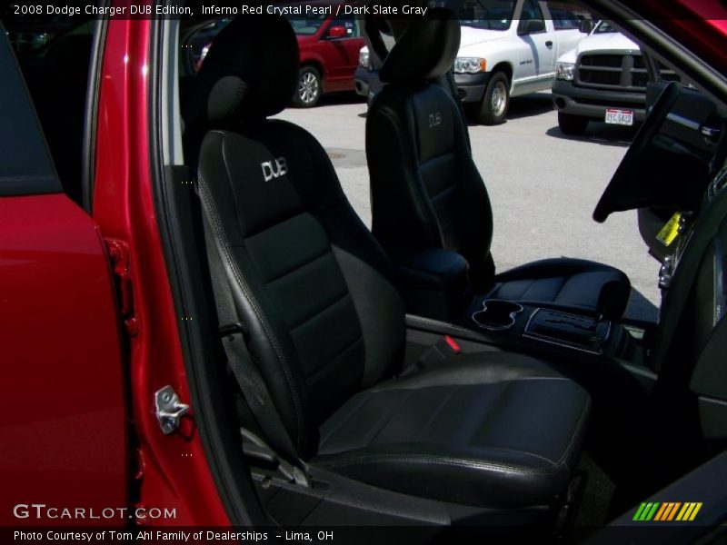 Inferno Red Crystal Pearl / Dark Slate Gray 2008 Dodge Charger DUB Edition