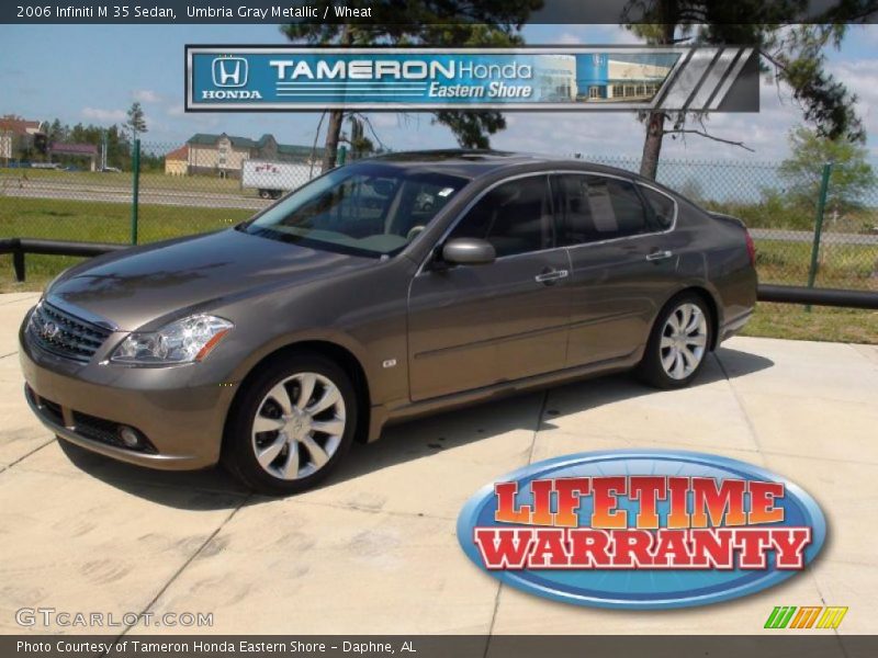 Umbria Gray Metallic / Wheat 2006 Infiniti M 35 Sedan