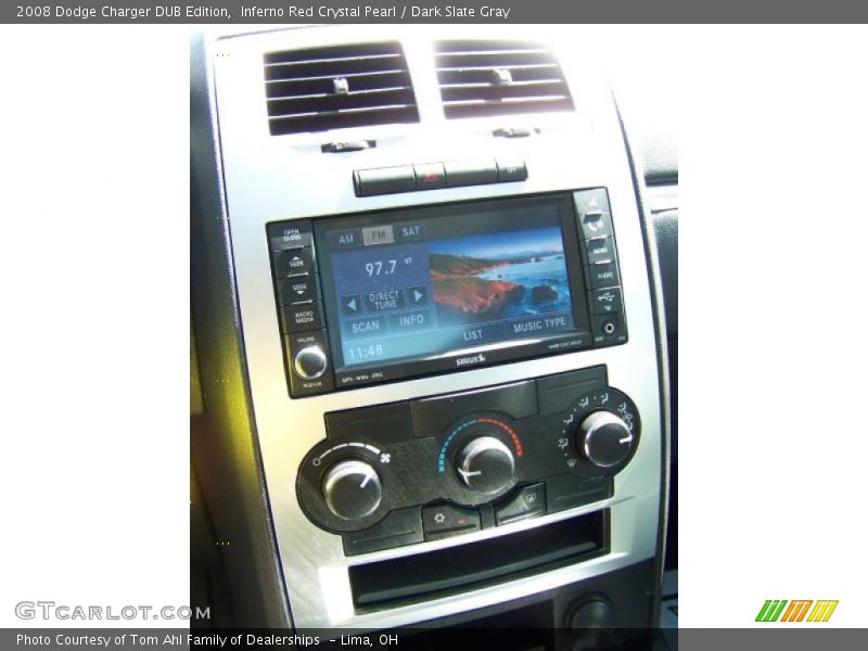 Inferno Red Crystal Pearl / Dark Slate Gray 2008 Dodge Charger DUB Edition