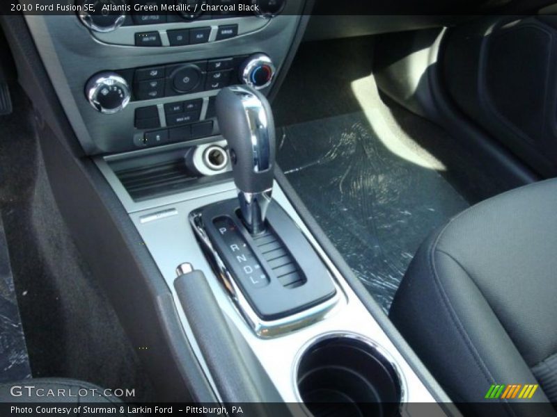 Atlantis Green Metallic / Charcoal Black 2010 Ford Fusion SE