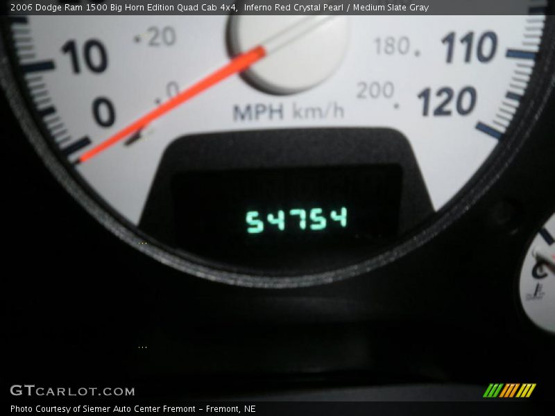 Inferno Red Crystal Pearl / Medium Slate Gray 2006 Dodge Ram 1500 Big Horn Edition Quad Cab 4x4