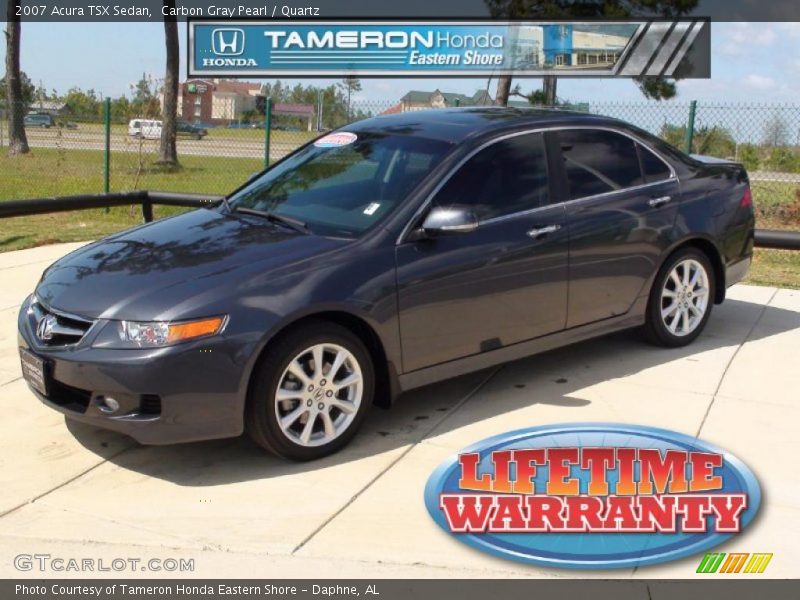 Carbon Gray Pearl / Quartz 2007 Acura TSX Sedan
