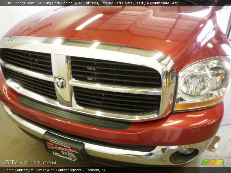 Inferno Red Crystal Pearl / Medium Slate Gray 2006 Dodge Ram 1500 Big Horn Edition Quad Cab 4x4