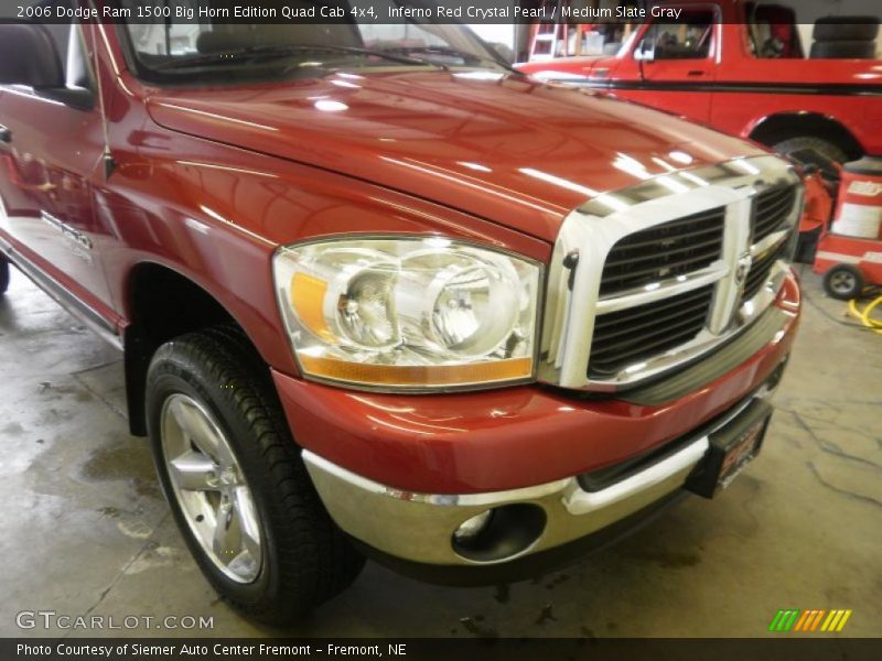 Inferno Red Crystal Pearl / Medium Slate Gray 2006 Dodge Ram 1500 Big Horn Edition Quad Cab 4x4