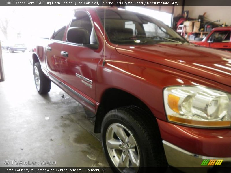 Inferno Red Crystal Pearl / Medium Slate Gray 2006 Dodge Ram 1500 Big Horn Edition Quad Cab 4x4