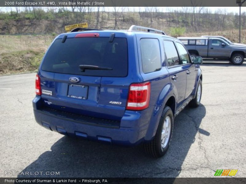 Vista Blue Metallic / Stone 2008 Ford Escape XLT 4WD