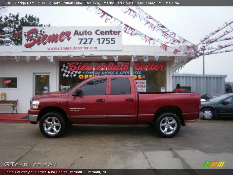 Inferno Red Crystal Pearl / Medium Slate Gray 2006 Dodge Ram 1500 Big Horn Edition Quad Cab 4x4