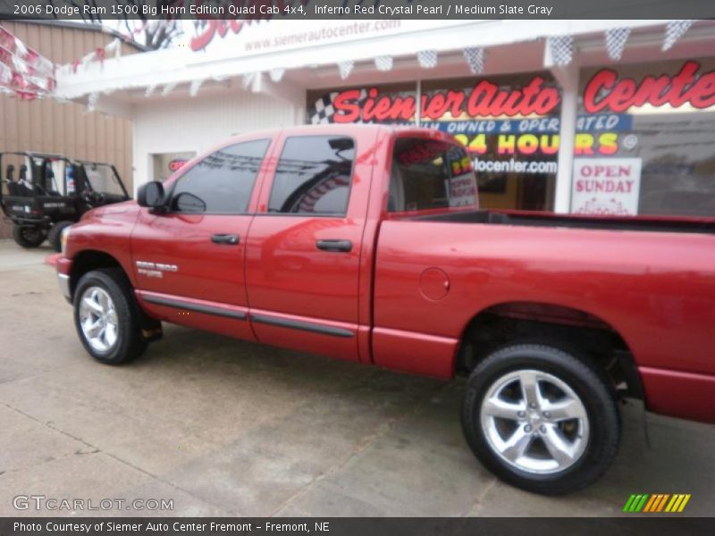 Inferno Red Crystal Pearl / Medium Slate Gray 2006 Dodge Ram 1500 Big Horn Edition Quad Cab 4x4