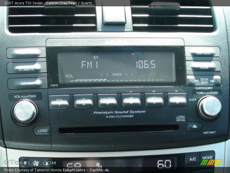 Carbon Gray Pearl / Quartz 2007 Acura TSX Sedan