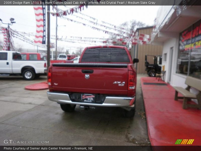 Inferno Red Crystal Pearl / Medium Slate Gray 2006 Dodge Ram 1500 Big Horn Edition Quad Cab 4x4