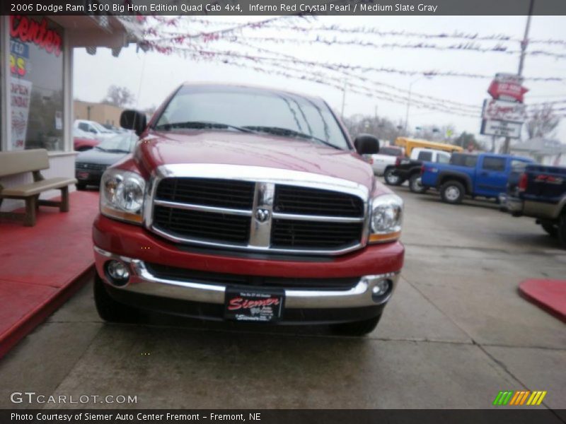Inferno Red Crystal Pearl / Medium Slate Gray 2006 Dodge Ram 1500 Big Horn Edition Quad Cab 4x4