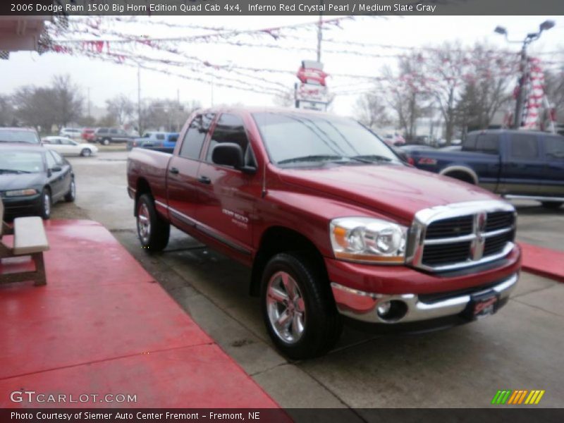 Inferno Red Crystal Pearl / Medium Slate Gray 2006 Dodge Ram 1500 Big Horn Edition Quad Cab 4x4