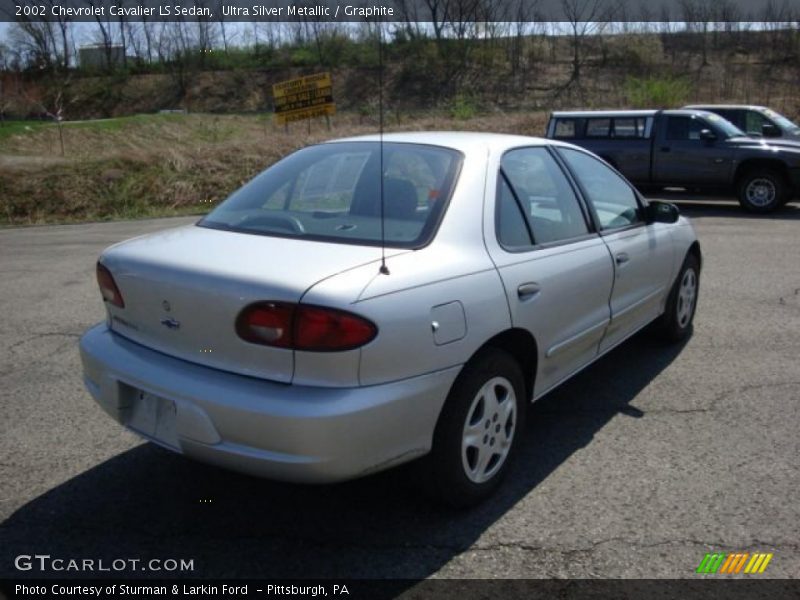 Ultra Silver Metallic / Graphite 2002 Chevrolet Cavalier LS Sedan