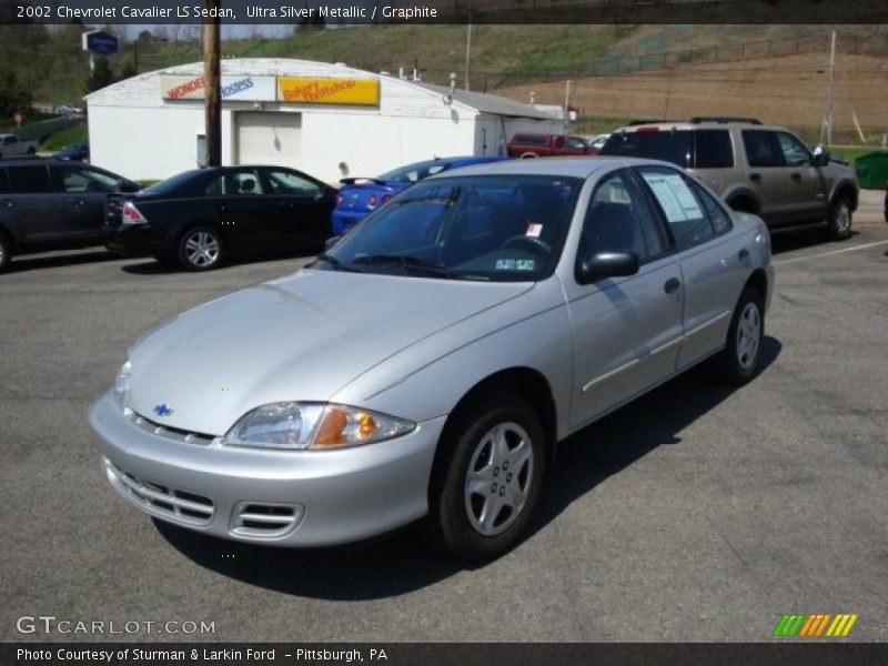 Ultra Silver Metallic / Graphite 2002 Chevrolet Cavalier LS Sedan