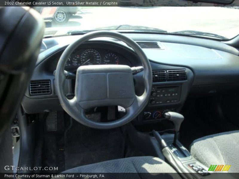 Ultra Silver Metallic / Graphite 2002 Chevrolet Cavalier LS Sedan