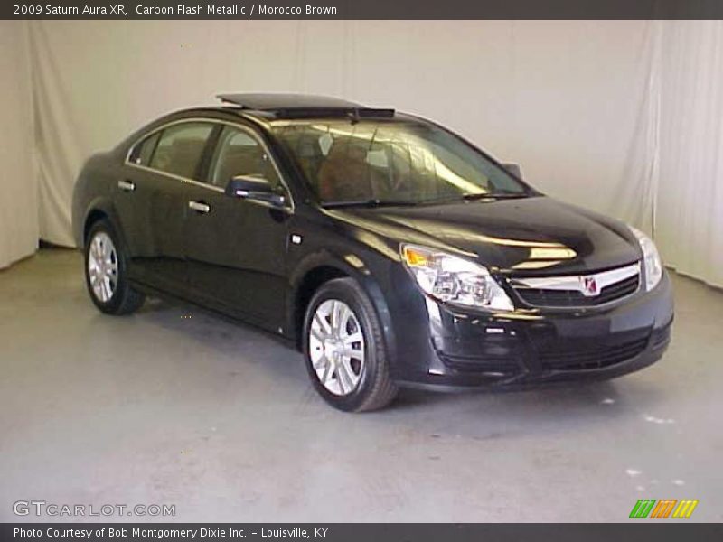 Carbon Flash Metallic / Morocco Brown 2009 Saturn Aura XR