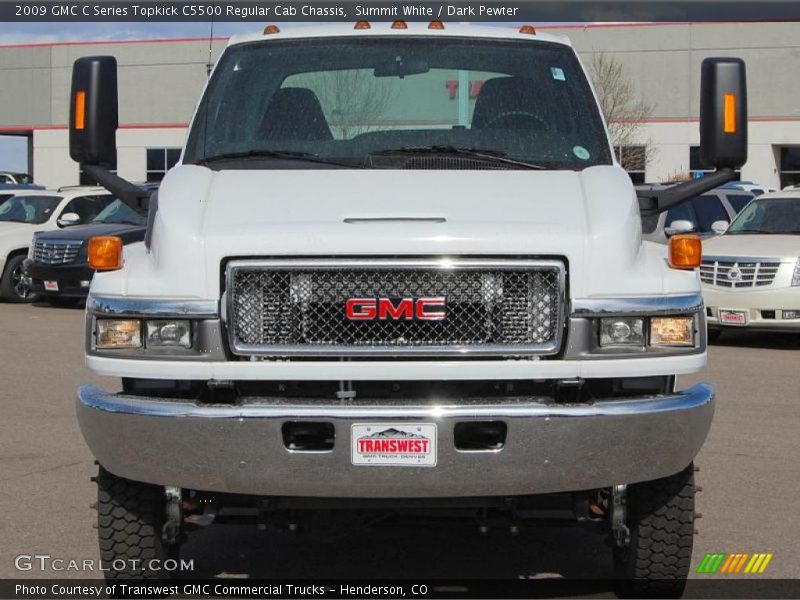 Summit White / Dark Pewter 2009 GMC C Series Topkick C5500 Regular Cab Chassis