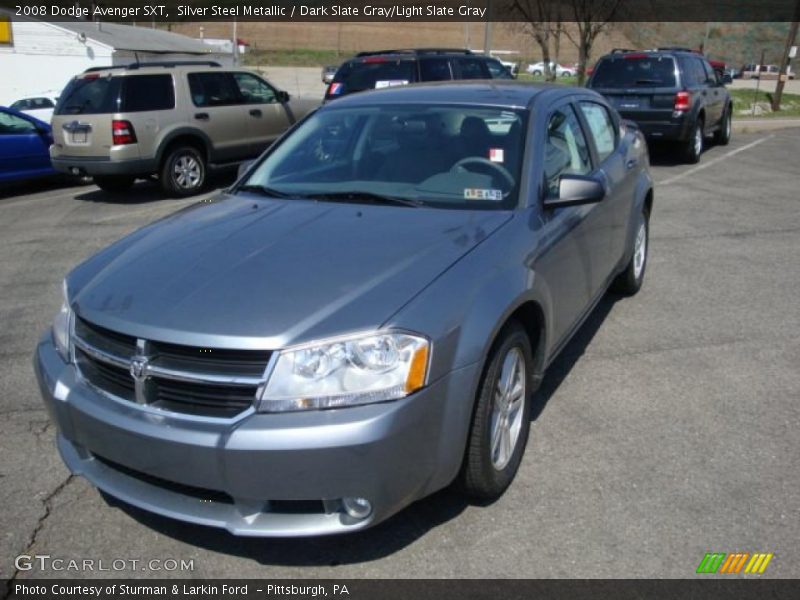 Silver Steel Metallic / Dark Slate Gray/Light Slate Gray 2008 Dodge Avenger SXT