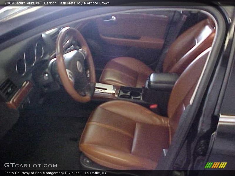 Carbon Flash Metallic / Morocco Brown 2009 Saturn Aura XR