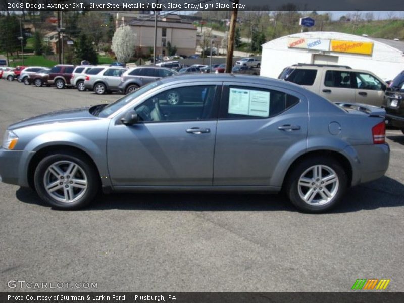 Silver Steel Metallic / Dark Slate Gray/Light Slate Gray 2008 Dodge Avenger SXT