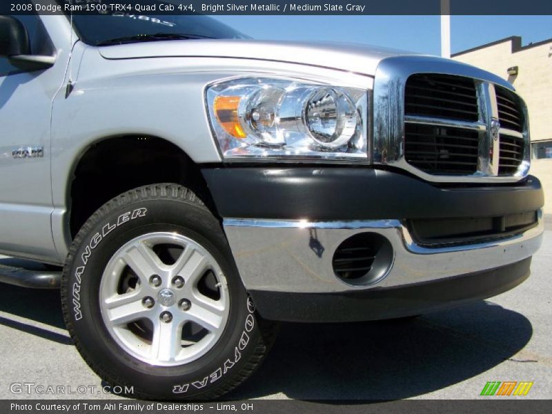 Bright Silver Metallic / Medium Slate Gray 2008 Dodge Ram 1500 TRX4 Quad Cab 4x4