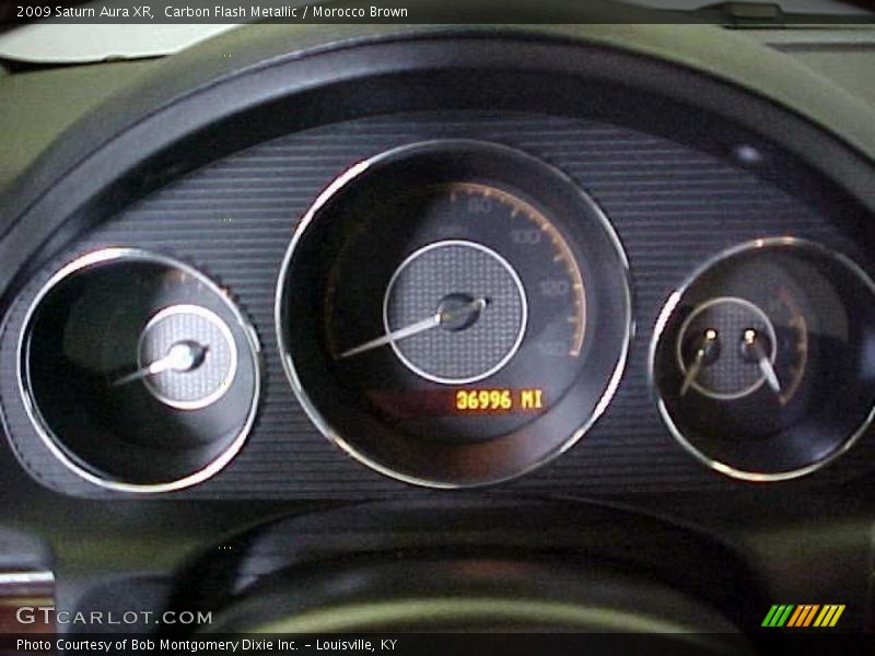 Carbon Flash Metallic / Morocco Brown 2009 Saturn Aura XR