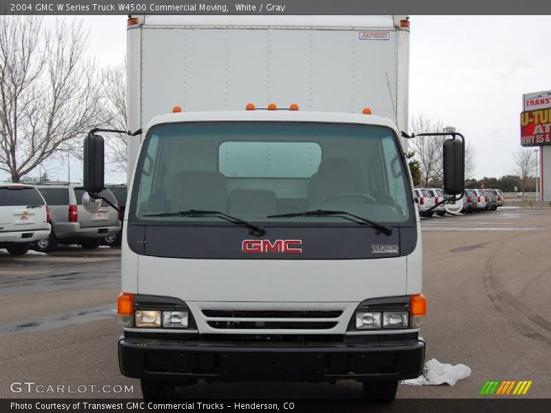 White / Gray 2004 GMC W Series Truck W4500 Commercial Moving