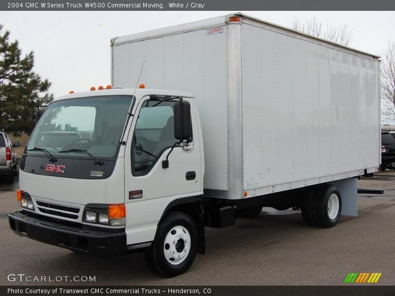 White / Gray 2004 GMC W Series Truck W4500 Commercial Moving