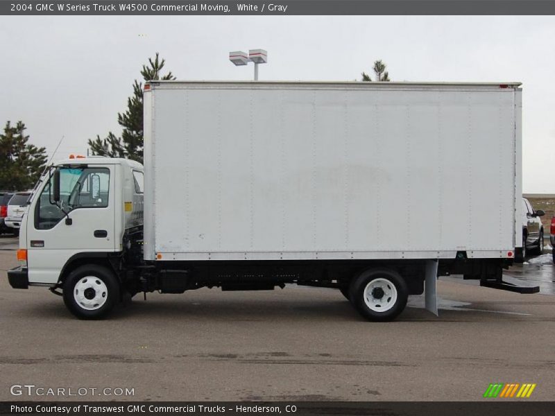 White / Gray 2004 GMC W Series Truck W4500 Commercial Moving