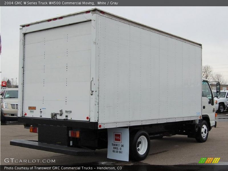 White / Gray 2004 GMC W Series Truck W4500 Commercial Moving