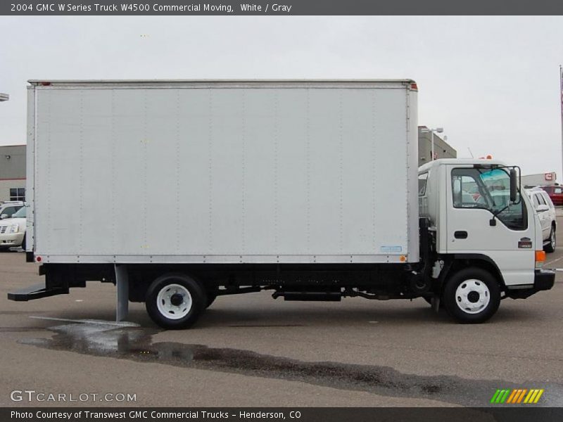 White / Gray 2004 GMC W Series Truck W4500 Commercial Moving