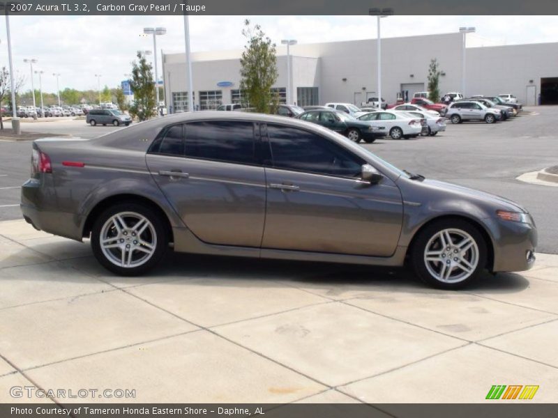 Carbon Gray Pearl / Taupe 2007 Acura TL 3.2