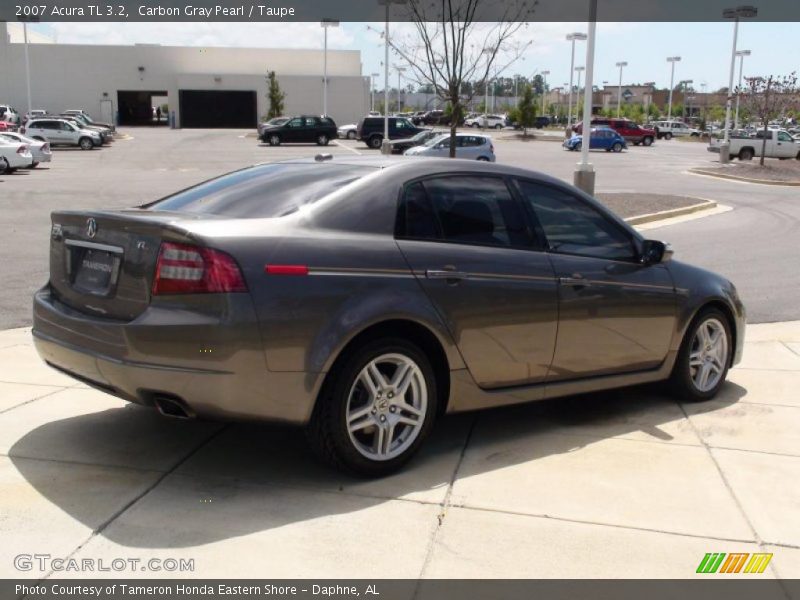 Carbon Gray Pearl / Taupe 2007 Acura TL 3.2