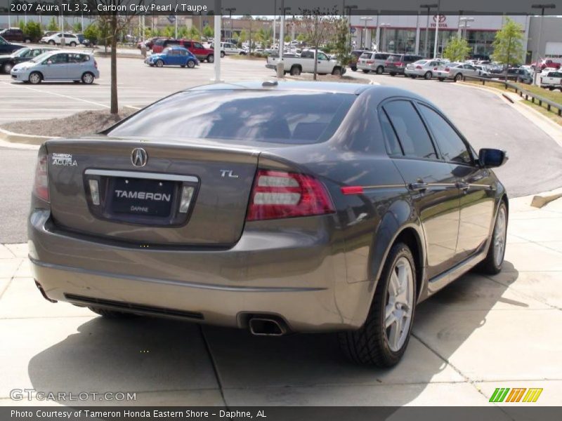Carbon Gray Pearl / Taupe 2007 Acura TL 3.2