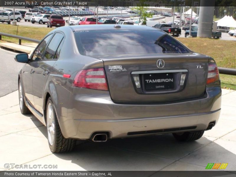 Carbon Gray Pearl / Taupe 2007 Acura TL 3.2
